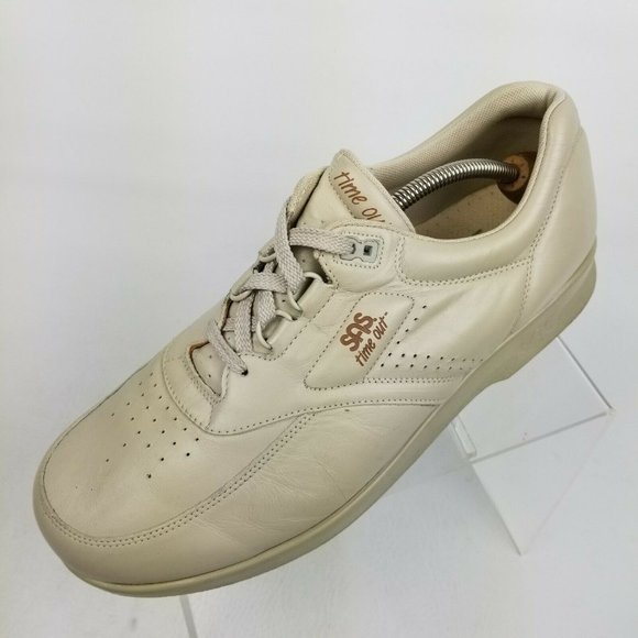 SAS Time Out Mens Walking Shoes Beige Leather 13 M - Picture 3 of 8